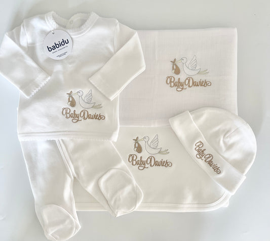 Babidu Flying Stork Beige Bundle