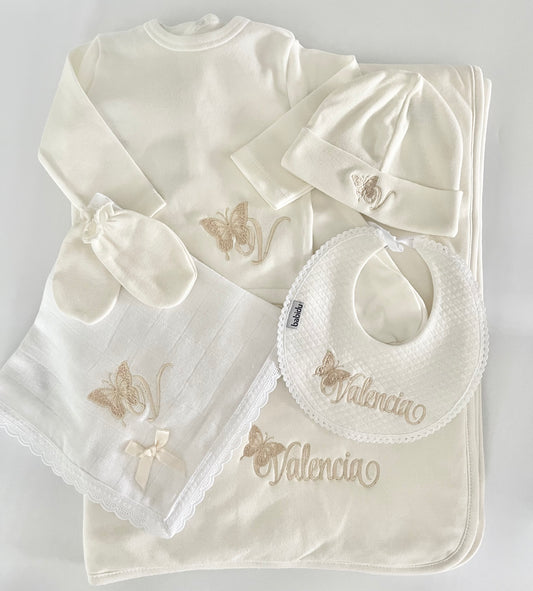 Cream & Gold Big Butterfly Bundle