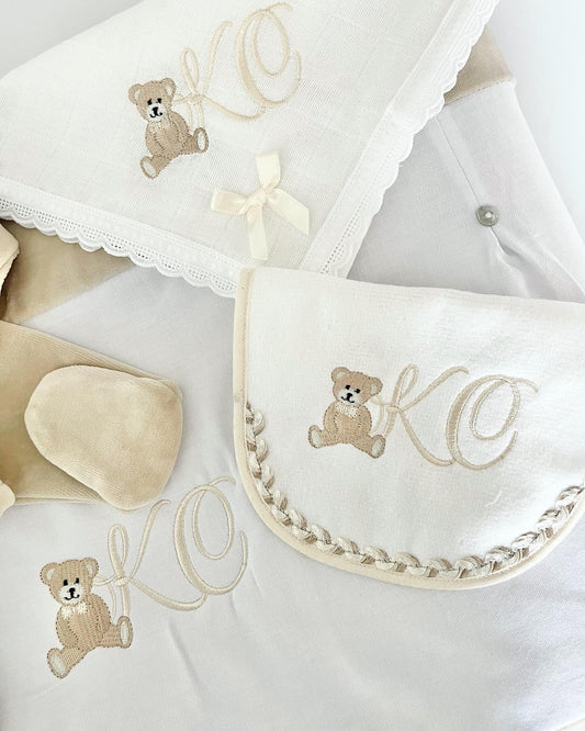 Beige Bear Velour Bundle