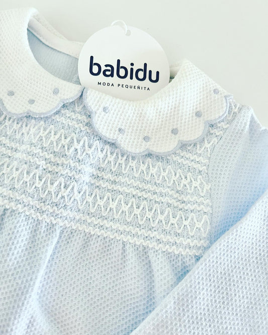 Babidu Scallop Collar Blue Set