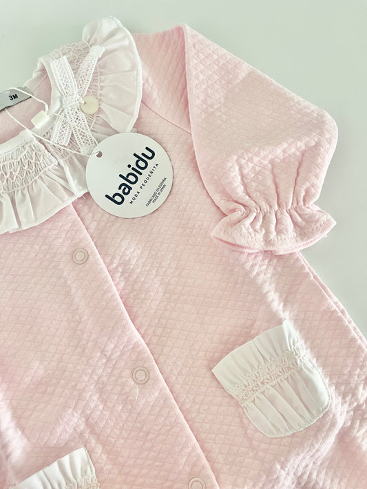 Babidu Pink Bow Babygrow