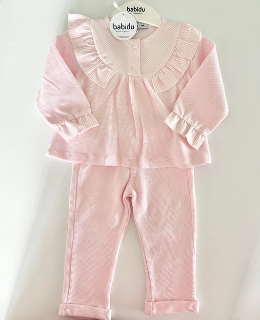 Babidu Pink Stripe Tracksuit