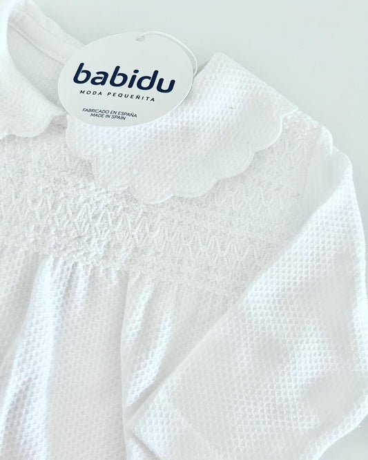 Babidu Scallop Collar White Set