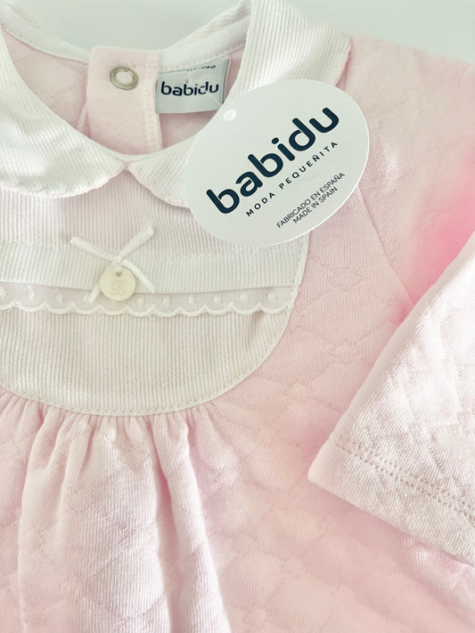 Babidu Pink Frill Babygrow