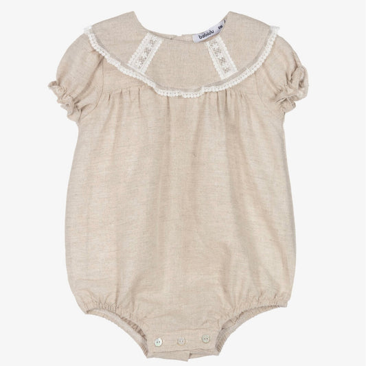 Babidu Girls Beige Romper