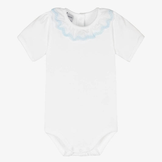 Babidu Girls Blue Frill Bodysuit