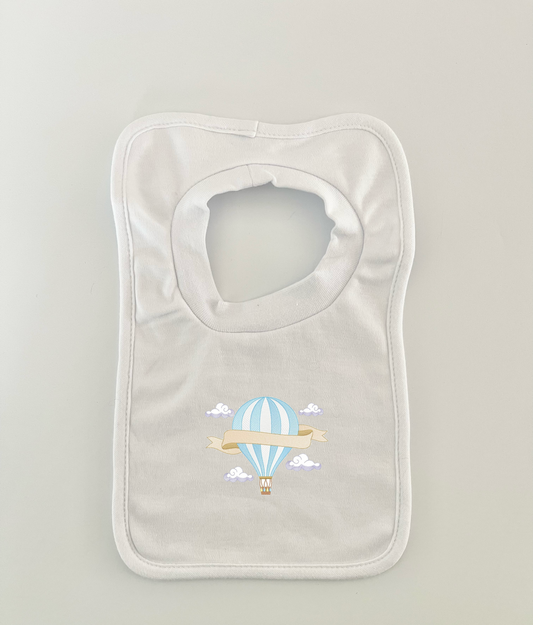 Hot Air Balloon Design Soft Cotton Baby Bib