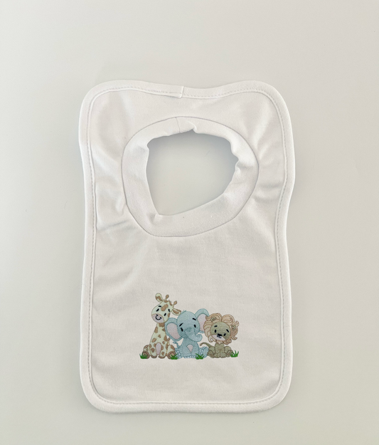 Safari Design Soft Cotton Baby Bib