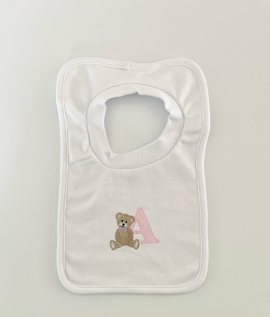 Teddy Bear Design Soft Cotton Baby Bib