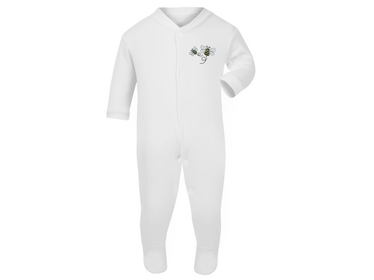 Bee Design Baby Grow - White