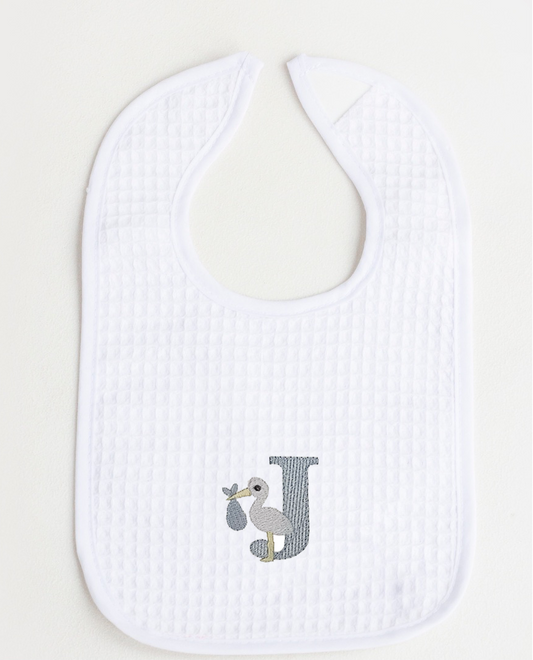 Stork Design Waffle Bibs