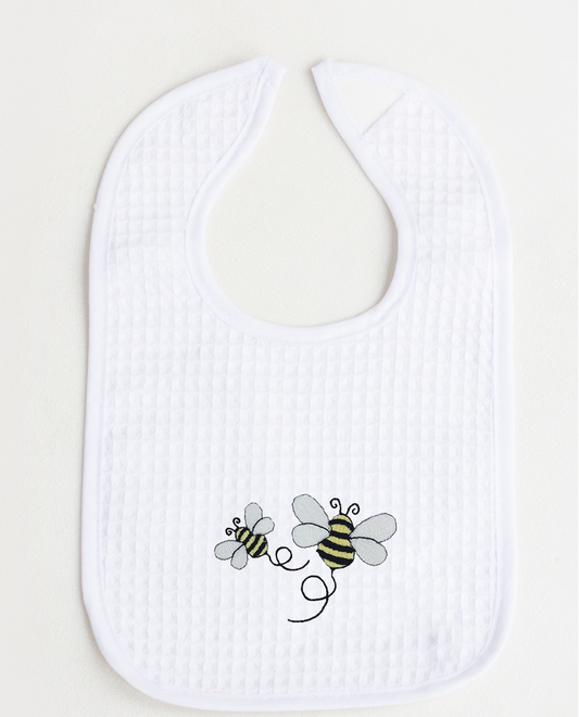 Bee Design Waffle Bibs