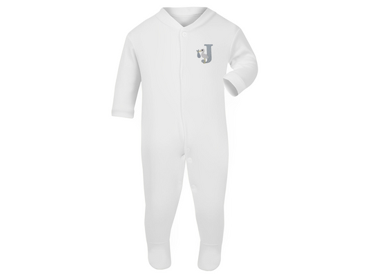 Stork Design Baby Grow - White