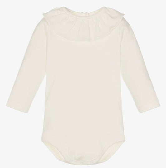 Babidu Ivory Cotton Bodysuit