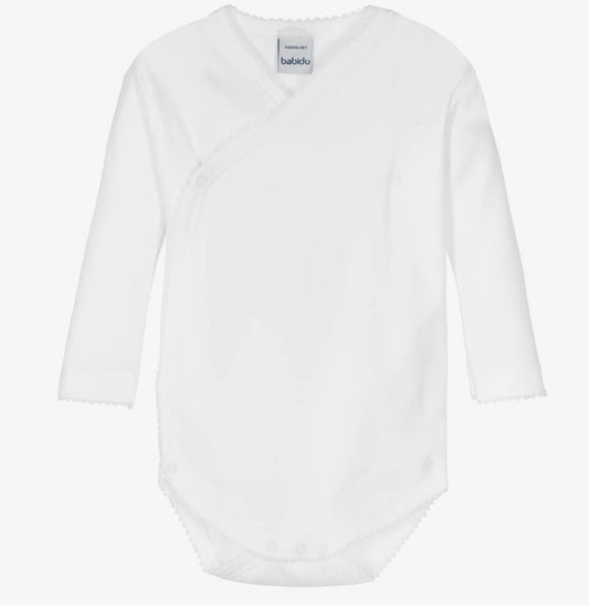 Babidu White Cotton Bodyvest