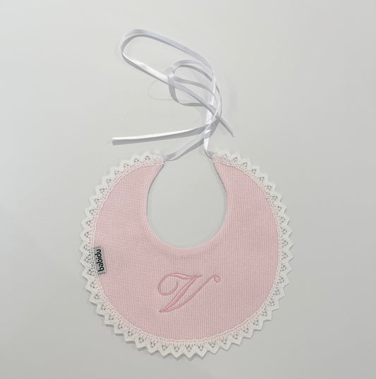 Babidu Pink Cotton Baby Bib