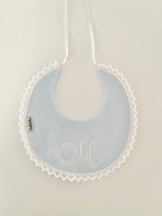 Babidu Blue Cotton Baby Bib