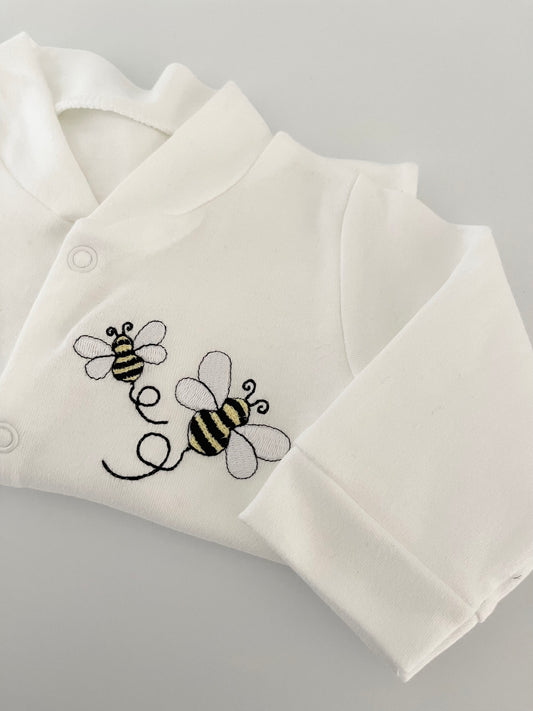 Bee Design Waffle Bibs