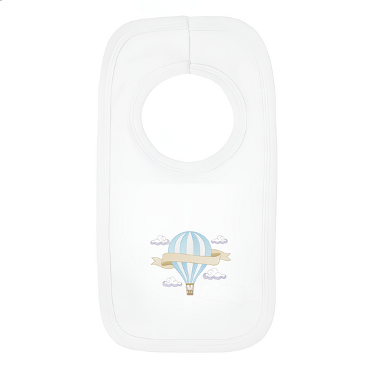 Hot Air Balloon Design Towelling Bib